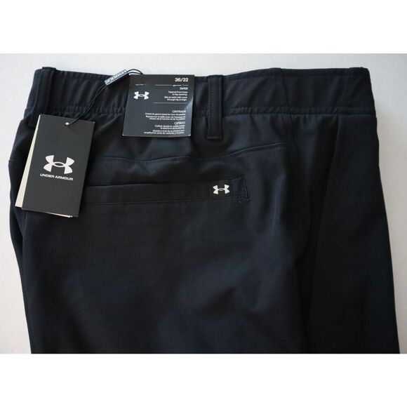 Under Armour 1364410-001 Men's Sz 36x32 Black Golf Drive Tapered Pants - Picture 7 of 11